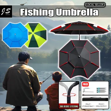 1.8-2m 360° Outdoor Beach Camping Fishing Umbrella Fold Sun