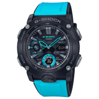 นาฬิกาข้อมือ G SHOCK นาฬิกาข้อมือกันน้ำ รุ่น GA-2000-1A2DR สีฟ้า (sky blue) ประกันศูนย์ CMG 1 ปี