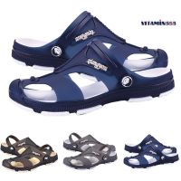 ☁ Charm Mens Hall Summer Youth Plastic Beach Half Slippers Outdoor Casual Hole Shoes