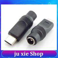 JuXie store USB Connector DC 5.5x2.1mm Power Adapter Converter to Type-C Male Female Jack Adapter for Laptop Notebook Computer PC