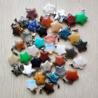 【hot】﹍▪☈  quality Assorted natural stone star charms pendants for diy accessories making 50pcs/lot Wholesale free shipping
