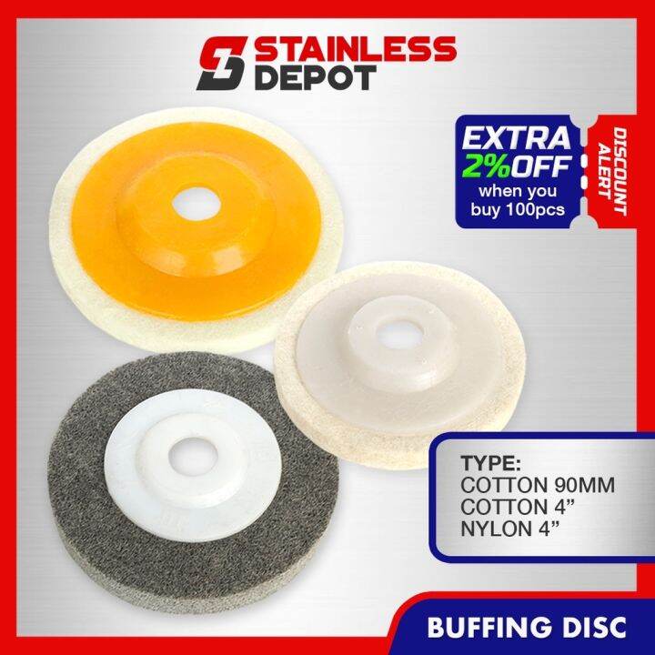 BEST SALE !! 1PC 4 Buffing Disc for Grinder Buffing Disk Buffing Wheel