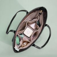 Satin Insert Bag Makeup Handbag Organizer Travel Inner Purse Portable Cosmetic Bags Storage Poch Fit for Central Tote