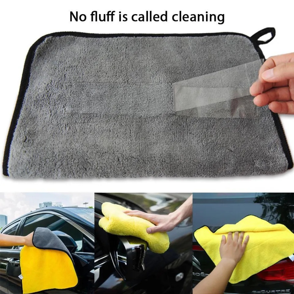 Thickened Car Cleaning Towel Coral Velvet Cloth Double Sided High Density  Towel