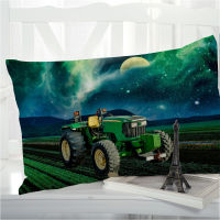 1pc Pillow cover Pillow case Luxury Bedding Pillowcase Pillowcovers decorative 50x70 Customizable size 3D Print tractor blue