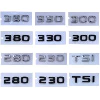 สำหรับ230 Skoda 280 300 330 380 TSI Digit Logo สติกเกอร์รถยนต์สัญลักษณ์ด้านหลังลำต้นสำหรับ KAMIQ ดีเลิศสำหรับรุ่น OCTAVIA KAROQ KODIAQ