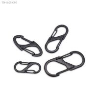 ™∏™ 10pcs Camping Equipment S Type Carabiner With Lock Mini Keychain Hook Anti-Theft Outdoor Camping Backpack Buckle Key-Lock Tool