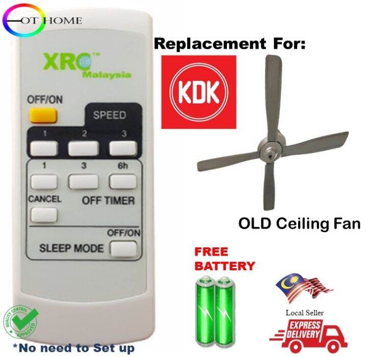 Kdk old ceiling fan remote control replacement Lazada