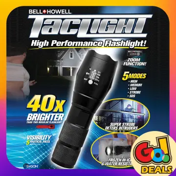 Bell + Howell Taclight High-Bright Flashlights (60x Brightness)