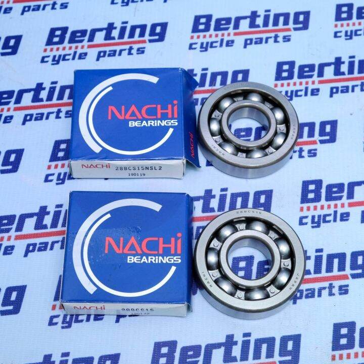 【Ready Stock】 Honda TMX 155 Crankshaft Side Bearing Set Nachi Brand