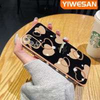 YIWESAN เคสสำหรับ OPPO A92 OPPO A52 OPPO A72 4G,เคสแฟชั่นขอบสี่เหลี่ยมใหม่เคสชุบพื้นผิวเคสซิลิกาเจลกันกระแทกเคสมือถือฝาครอบป้องกันเลนส์กล้องถ่ายรูปทั้งหมด