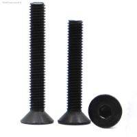 ﹊❀ 1-50pcs M2 M2.5 M3 M4 M5 M6 M8 M10 M12 Black Grade 10.9 Steel Hexagon Hex Socket Flat Head Countersunk Screw