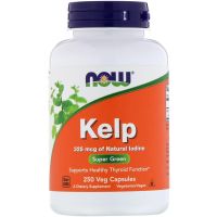 Now Foods สาหร่ายทะเลอาหารเสริมเดี่ยวไอโอดีน325 Mcg 250 Veggie Caps