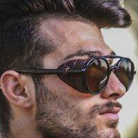 OLOPKY 2022 Luxury Punk Sunglasses Men Vintage Glasses for Men/Women Luxury Brand Sunglasses Men Punk Retro Lunette Soleil Homme