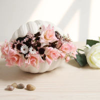 Modern Decorative Flower Vase Ceramic Shell Simplicity Planter Vase Wedding Arrangement Flower Modern Ornament Creative Gifts