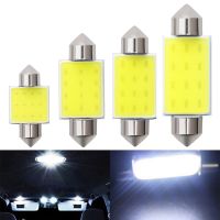 1pcs New C10W C5W LED COB Festoon 31mm 36mm 39mm 41mm 12V White Bulbs for Cars License Plate Interior Reading Lights 6500K 12SMD