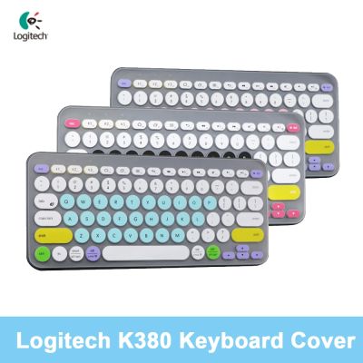 Besegad Colorful Laptop Silicone Keyboard Cover Skin Sticker Protector Protective Case for Logitech K380 Bluetooth Keyboard Keyboard Accessories