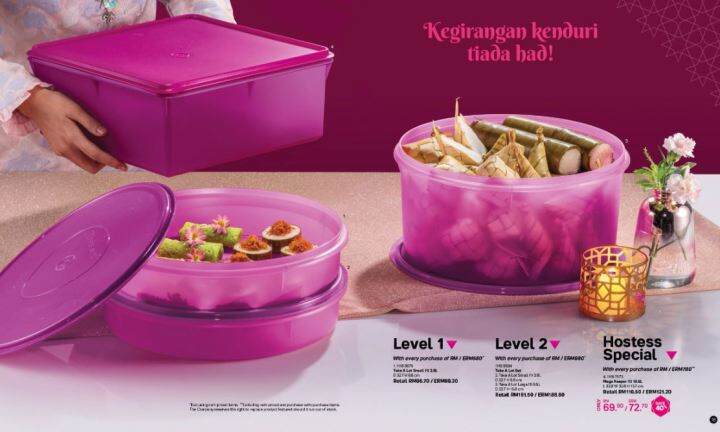 Tupperware Take A Lot Set - 3.8L & 9.5L / Mega Keeper 10.5L ( 4pcs ...