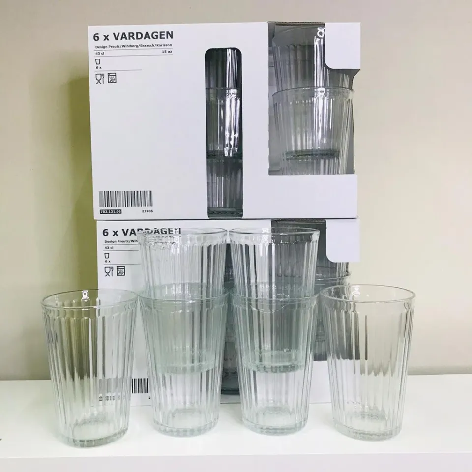 VARDAGEN Glass, clear glass, Volume: 10 oz Package quantity: 6