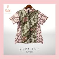 COD tjjs079 Comfortclothes9 - [REAL PICT] ZEVA Womens BATIK TOP Short Sleeve BATIK Work Shirt