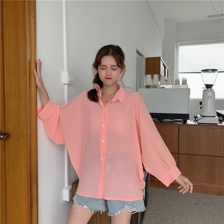 ครีมกันแดดบางเสื้อผู้หญิงฤดูใบไม้ร่วงใหม่สไตล์เกาหลีเสื้อแขนยาวด้านนอกออกแบบเฉพาะเสื้อทั้งหมด
