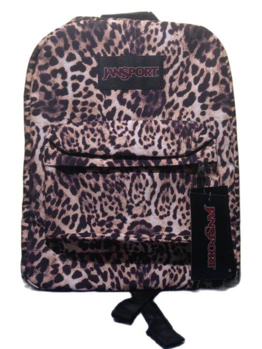 JanSport Superbreak Backpack LEOPARD Design 1 Lazada PH