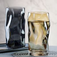 Japanese paint twisted grain whiskey glass to drink the beer glass cup creative personality cup by hand