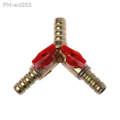 1PCS 3/8 quot; ID Hose Barb Y Shape 3 Way Shut Off Ball Valve Fitting For Gas Water Oil
