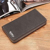 ✸✆♚ Simu Wallet Mens Handbag Mens Long Wallet Mens Korean Style Fashion Handbag Mens Multi-functional Multi-Card Wallet