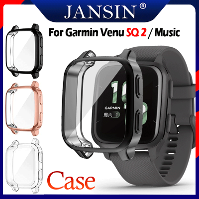 เคส Garmin Venu SQ 2 นาฬิกาอัจฉริยะ เคส เคสกันกระแทก TPU เคส เคสกันรอยหน้าจอสําหรับ Garmin Venu Sq 2 Music เคสนาฬิกาข้อมือ แบบ