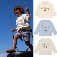 EnkeliBB 23 Spring Brand Kids T-shirt Fashion Lovely KS Girl Long Sleeve Cotton tees Child brand Designer tops
