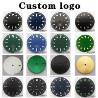 DIY Custom Logo Watch Dial Black White For NH35 NH36 ETA 2824 2836 Miyota 8215 8205 821A DG2813 3804 Movement Accessories Cases Cases