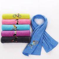 Yaapeet 30X100CM Extra Long Size Sports Towel Microfiber Terry Quick Dry Embroidery Gym Towel For Yoga Swimming Travel