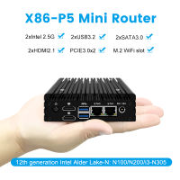 Topton 6W Ultra X86 Mini PC Pentium N3700 N3160 Quad Core อุตสาหกรรม Fanless คอมพิวเตอร์กระเป๋า PC GPIO Dual Gigabit LAN 2xUSB3.0