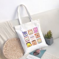 【ACD】   Skzoo Stray Kids Canvas Shopping Bag Large Capacity Conventional Tote Bag Fashion Shopper Women 39; S Shoulder Bag Simple Bags