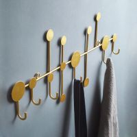 Punch-free Key Hooks Wall-mounted Clothing Coat Rack Home Decoration Keys Holder Wall Hanging Hangers Organizater Accessories Picture Hangers Hooks