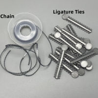 1040 Pcs ทันตกรรมจัดฟัน Elastic Ligature Ties Bands วงเล็บวงเล็บ Power Chain Silver Grey Rubber Band Continuous Types