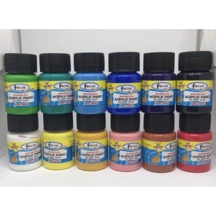 Acrylic Paint set for kids (Odorless) Lazada PH