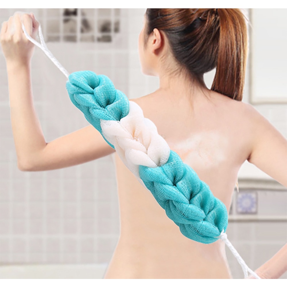 Cleaning Body Brush Long Bath Brushes Shower Ball Back Brush Rubbing Towel Bathroom Supplies Washing Tools