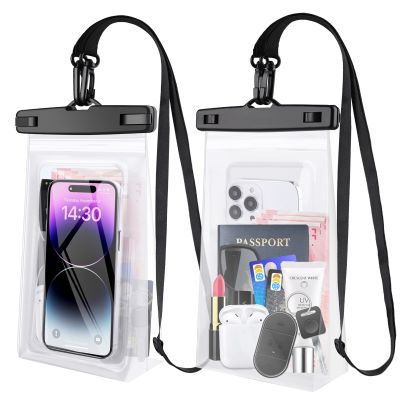 HAISSKY tas ponsel besar tahan air untuk iPhone 14 13 12 11 Pro Max 14 Plus Universal menyesuaikan Lanayd berenang berselancar kantong penyimpanan