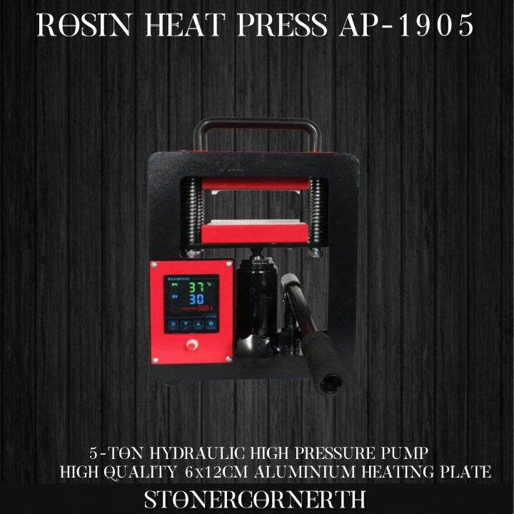 5 Ton Hydraulic High Pressure Dual 6x12cm heating plate Rosin heat