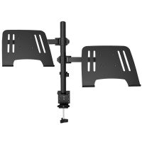 M074-D Dual Laptop Stand for Laptop Notebook Support up to 17" 2 in 1 Dual Arm for Monitor &amp; Laptop Holder Laptop Stands