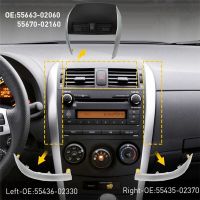 1Set Car Center Dash A/C Outlet Air Vent Panel Emergency Button Trim Cover Strip Accessories Kit for Toyota Corolla 2007-2013 5567002160