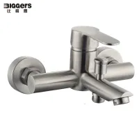 Biggers 304ห้องน้ำเหล็กสแตนเลสเครื่องผสมฝักบัวก๊อกน้ำอ่างอาบน้ำเครื่องผสมน้ำร้อนเย็น