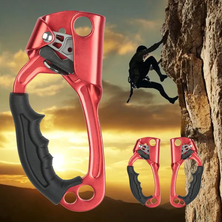 【Ready Stock+Hot Sale】Climbing Hand Ascender Right Left Rappelling Gear Equipment Aluminum Alloy