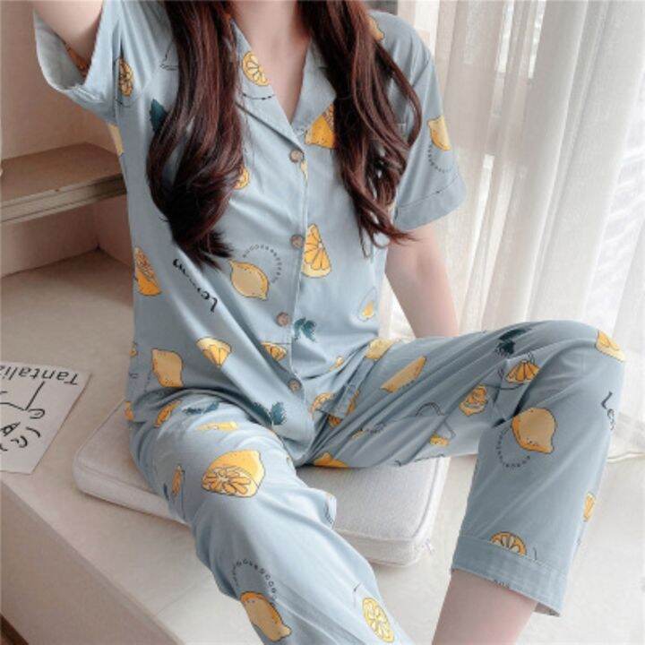 pyjamas-women-short-sleeve-long-pant-summer-sleepwear-pajamas-set-cute-cartoon-cotton-pijamas-suit-new-home-clothes-15-styles