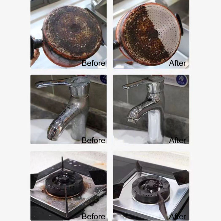 110ก-ชุดกำจัดสนิมทำฟองกำจัดสิ่งสกปรกในครัวแบบหลายสารทำความสะอาดผงฟองอากาศออกซิเจนระบบนิเวศ