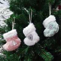 Christmas Stocking Pendant Soft Plush Gift Bag for Home/ Hotel/ Christmas Tree/ Shopping Mall/ Store Socks Tights