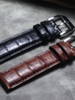 2023 ♕☏✴ CXP-时尚4 Handmade suitable for Mark Portuguese Wave series bamboo pattern 20mm21mm22mm genuine Caiman crocodile leather strap