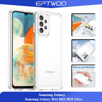 EPTWOO Samsung Galaxy M14 M23 M35 Ultra เคสเคสโทรศัพท์ลายลูกอมกันกระแทกสีทึบใสพร้อม XSC-01ป้องกันหลายชิ้นฝาหลังอะคริลิค